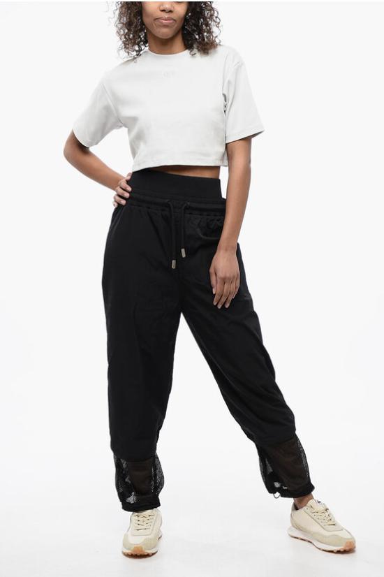  오프화이트 스트레이트 팬츠 OWVG073S24FAB0011010 Black - OFF WHITE