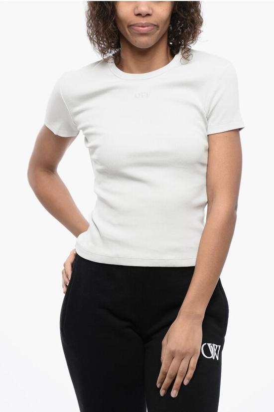  오프화이트 반팔 티셔츠 OWAA065S24JER0014040 Gray