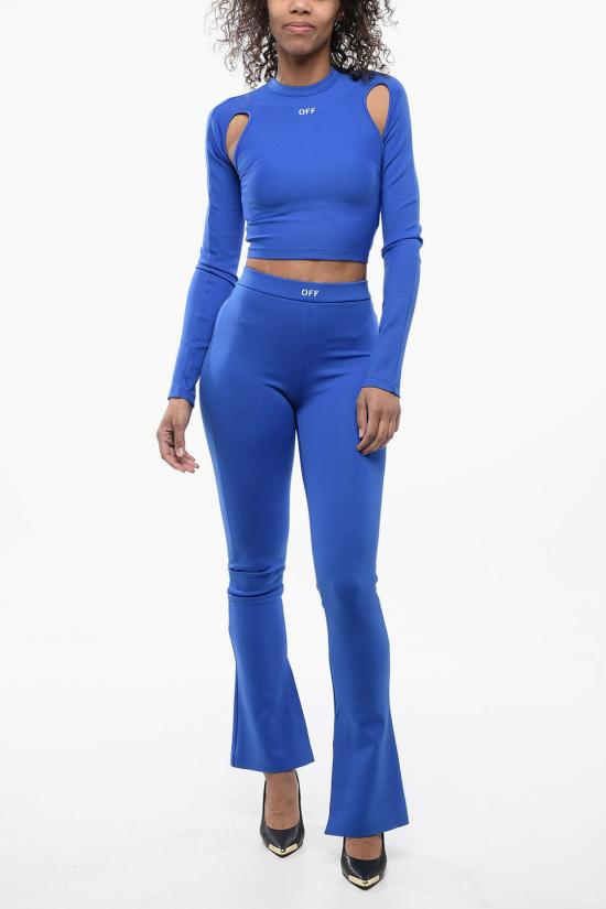  오프화이트 레깅스 OWCD023S24JER0014601 Blue - OFF WHITE