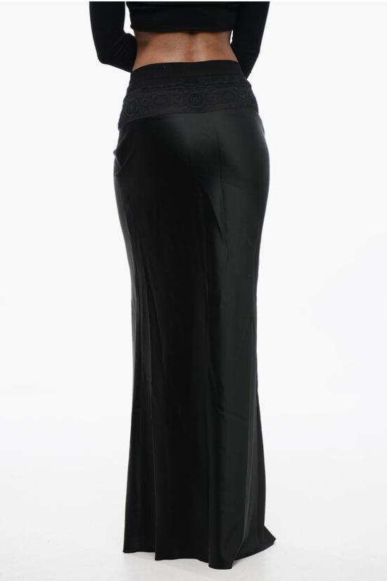  오프화이트 롱 스커트 OWCC185S24FAB0021000 Black - OFF WHITE