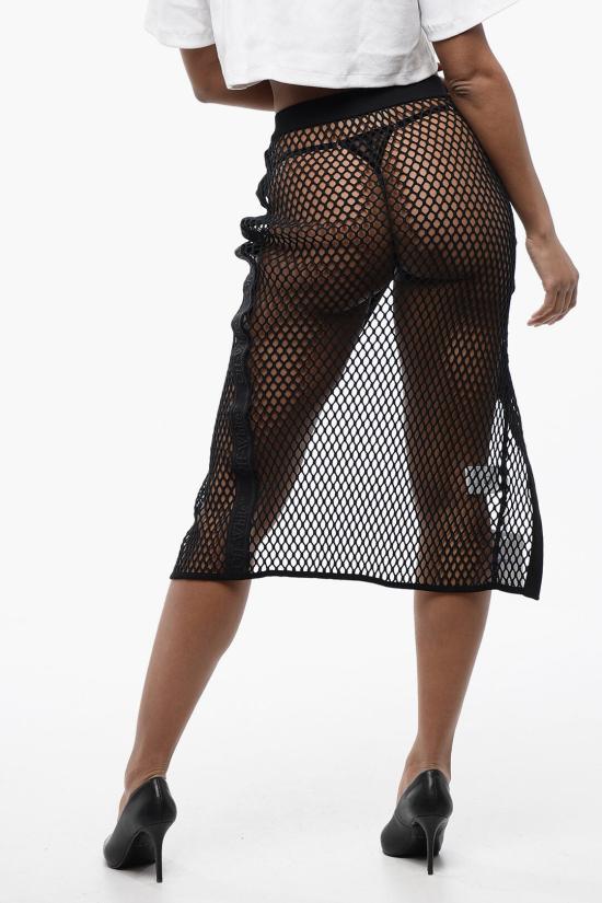  오프화이트 롱 스커트 OWFB005S24FAB0011010 Black - OFF WHITE