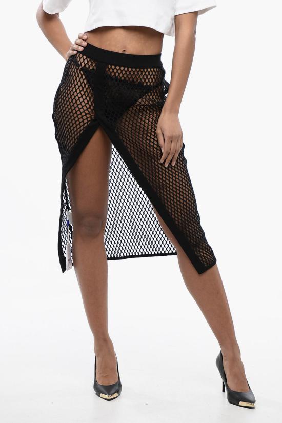  오프화이트 롱 스커트 OWFB005S24FAB0011010 Black