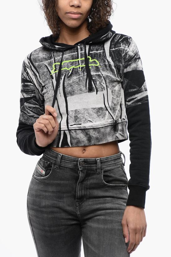  디젤 후드 티셔츠 A12547 0AMDV 141A Black