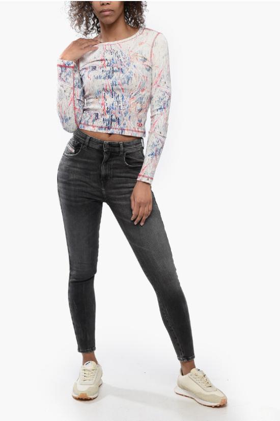  디젤 반팔 티셔츠 A13441 0QIAE 37IA Multicolor - DIESEL