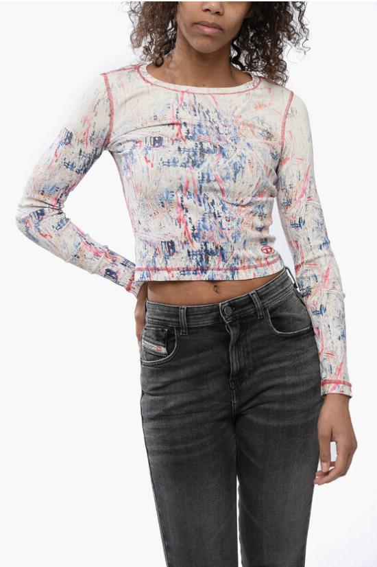  디젤 반팔 티셔츠 A13441 0QIAE 37IA Multicolor