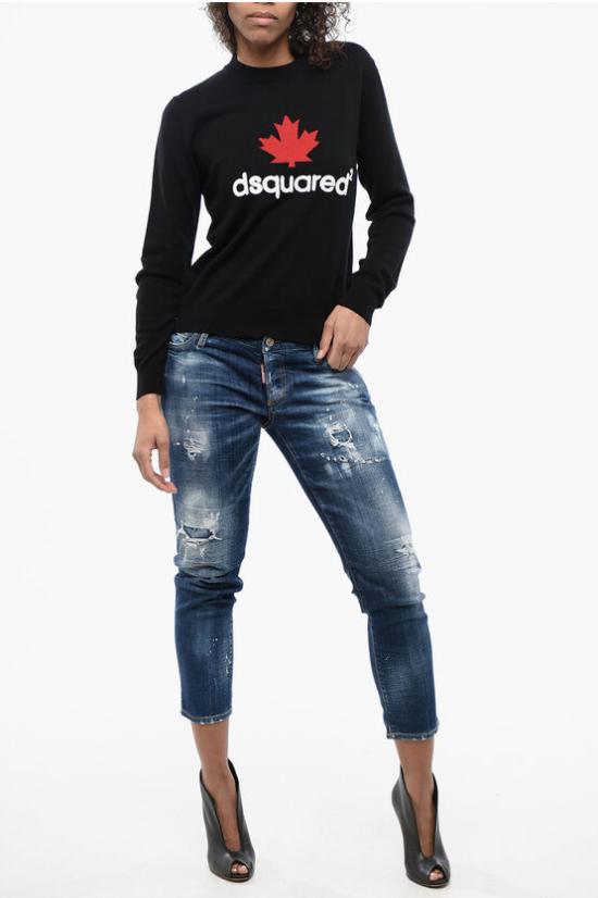  디스퀘어드2 스웨터 S75HA1076 S17786 961 Black - DSQUARED2