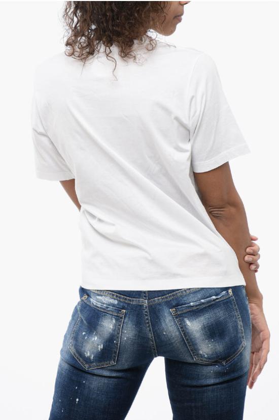  디스퀘어드2 반팔 티셔츠 S80GC0048 S23009 100 White - DSQUARED2