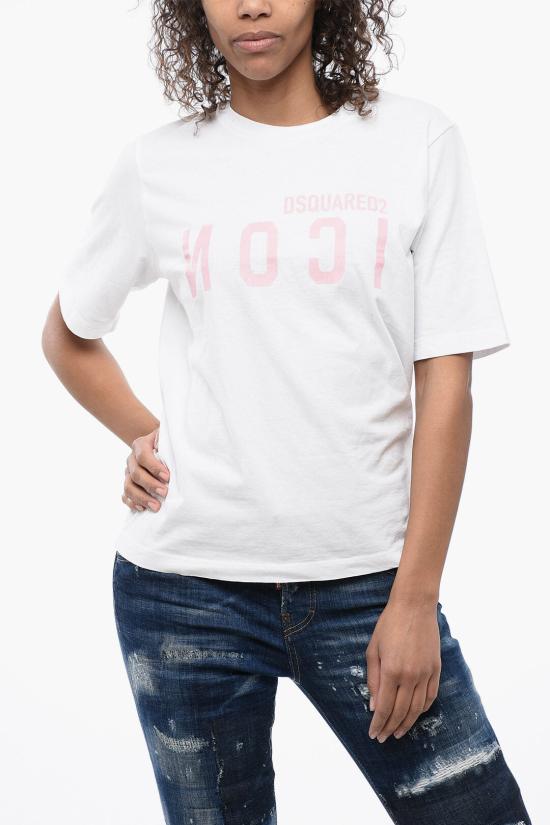  디스퀘어드2 반팔 티셔츠 S80GC0052 S22507 100 White