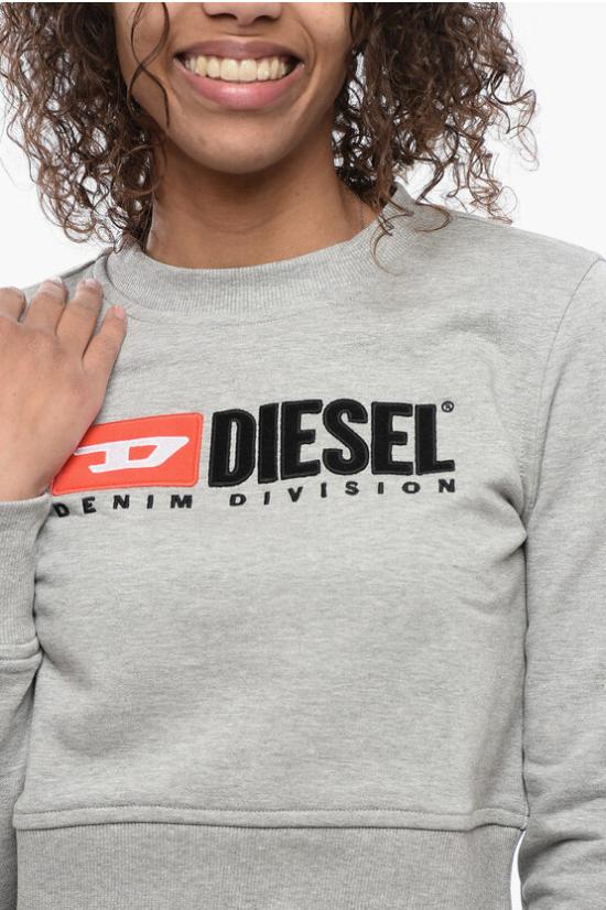  디젤 후드 티셔츠 A05028 0BAWT 9CB Gray - DIESEL