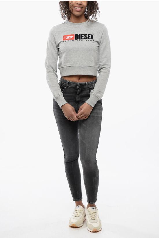  디젤 후드 티셔츠 A05028 0BAWT 9CB Gray - DIESEL