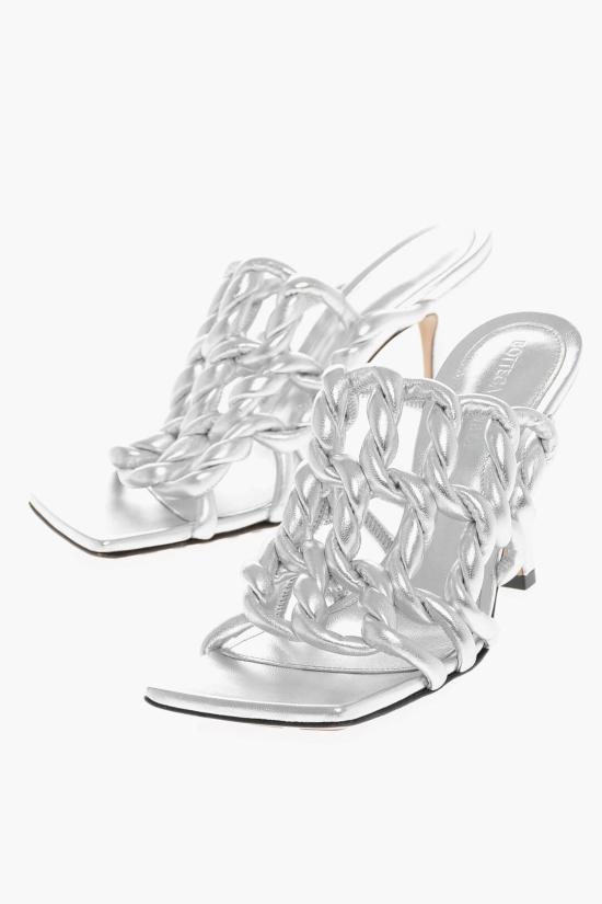  보테가베네타 라메 샌들 716242V29N0 1414 Silver