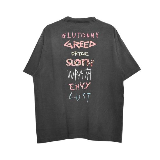  세인트 미카엘 반팔 티셔츠 SMYS10000003BLACK DOM - SAINT MXXXXXX