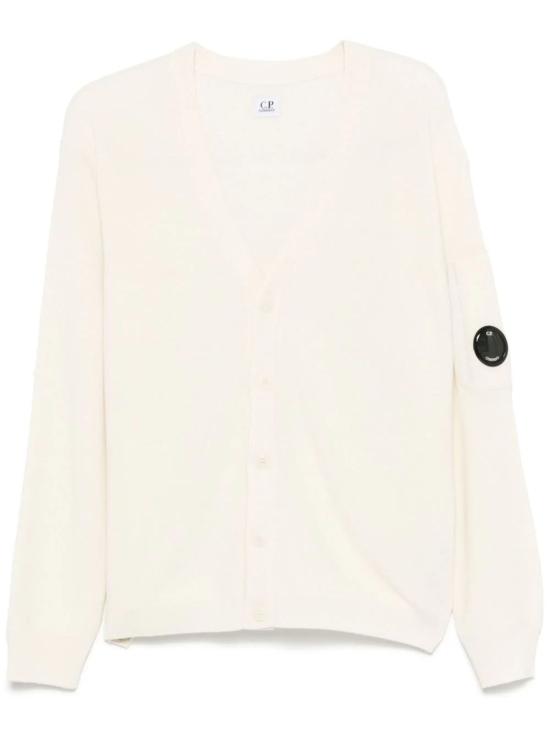  씨피 컴퍼니 렌즈 와펜 버튼 프런트 가디건  17CMKN253A006595A103 GAUZE WHITE DOM