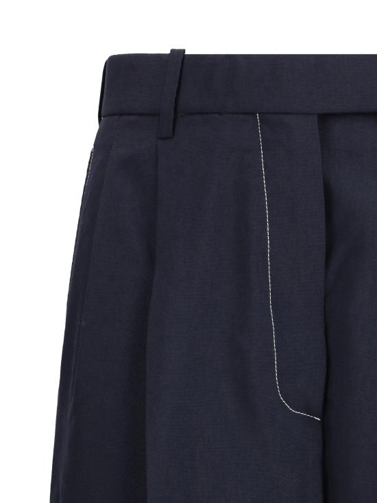 25SS 톰브라운 스트레이트 팬츠 FTC503A02872 415 BLUE - THOM BROWNE
