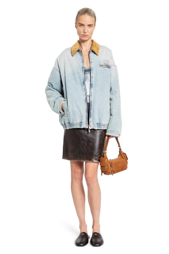  미우미우 스커트 MPD7811134F0201 Brown - MIU MIU