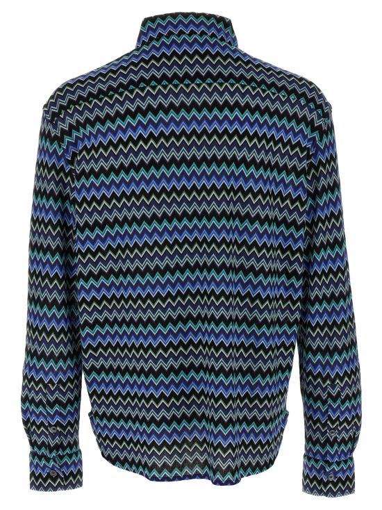 25SS 미소니 긴팔 셔츠 US25SJ0KBR010USM9KW Multicolor - MISSONI