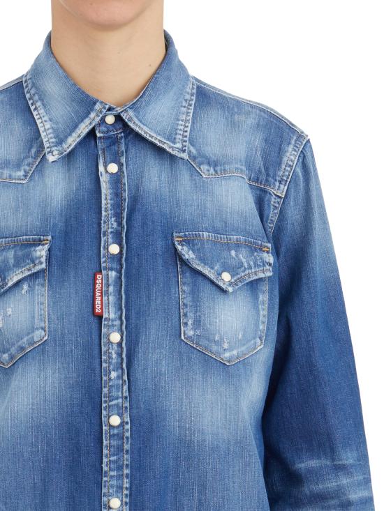 25SS 디스퀘어드2 셔츠 LS75DL0894S30341470 Light blue - DSQUARED2