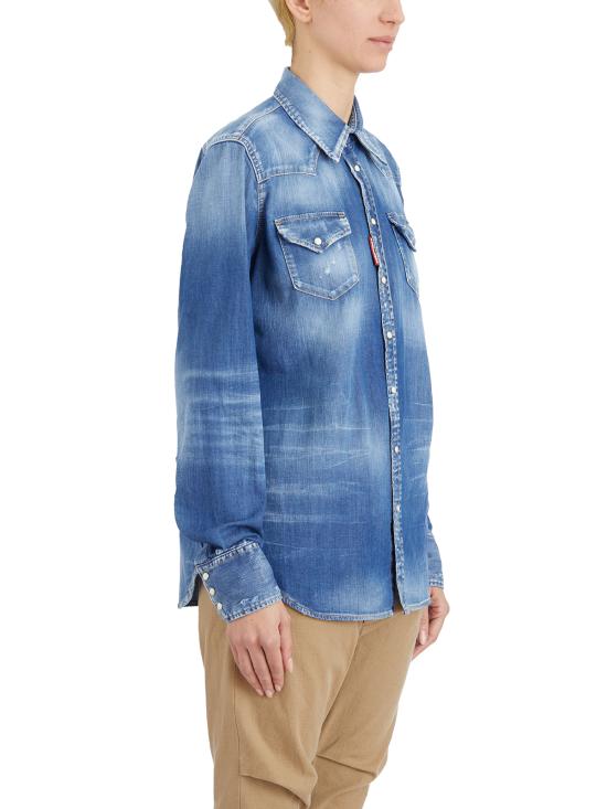 25SS 디스퀘어드2 셔츠 LS75DL0894S30341470 Light blue - DSQUARED2