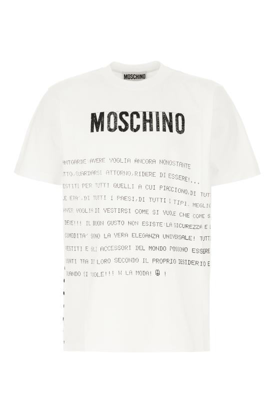 25SS 모스키노 반팔 티셔츠 07170241 1001 FANTASIA BIANCO
