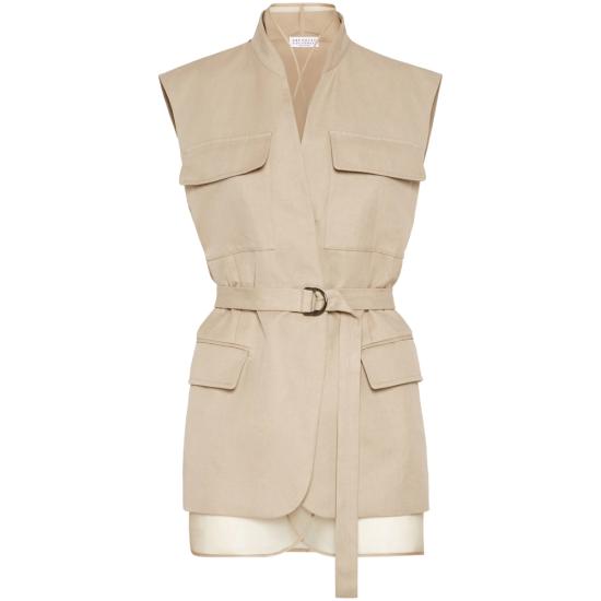 25SS 브루넬로 쿠치넬리 베스트 ML1457345 C2910 NEUTRALS