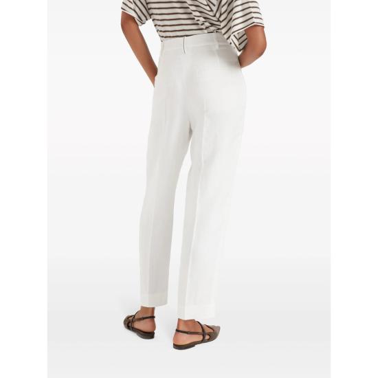 25SS 브루넬로 쿠치넬리 팬츠 MH126P8292 C600 WHITE - BRUNELLO CUCINELLI