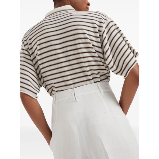 25SS 브루넬로 쿠치넬리 팬츠 MH126P8292 C600 WHITE - BRUNELLO CUCINELLI