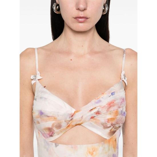 25SS 짐머만 숏 원피스 2424DR251 MULTI NEUTRALS - ZIMMERMANN