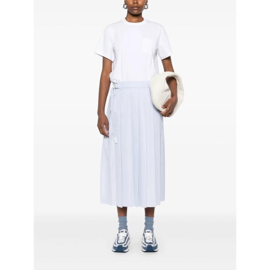 25SS 사카이 롱 원피스 25 07766 134 WHITE BLUE - SACAI