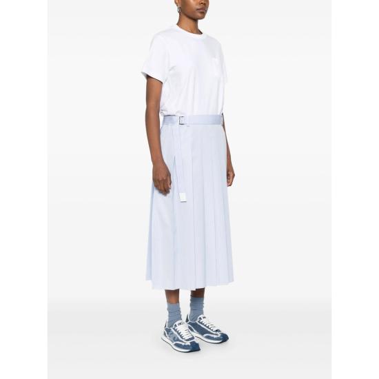 25SS 사카이 롱 원피스 25 07766 134 WHITE BLUE - SACAI