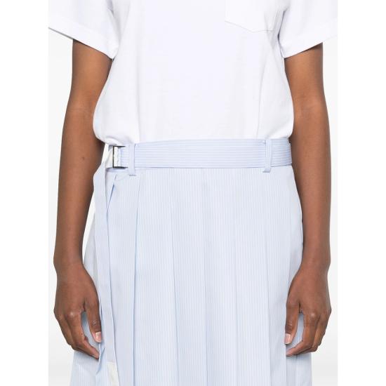 25SS 사카이 롱 원피스 25 07766 134 WHITE BLUE - SACAI