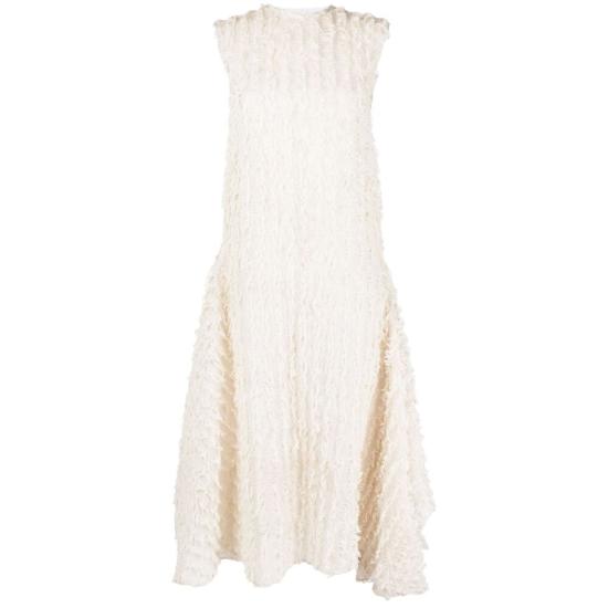  칼카테라 롱 원피스 D113 TEX17 ECRU NEUTRALS