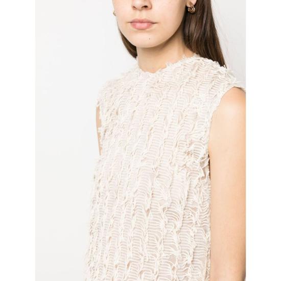  칼카테라 롱 원피스 D113 TEX17 ECRU NEUTRALS - CALCATERRA