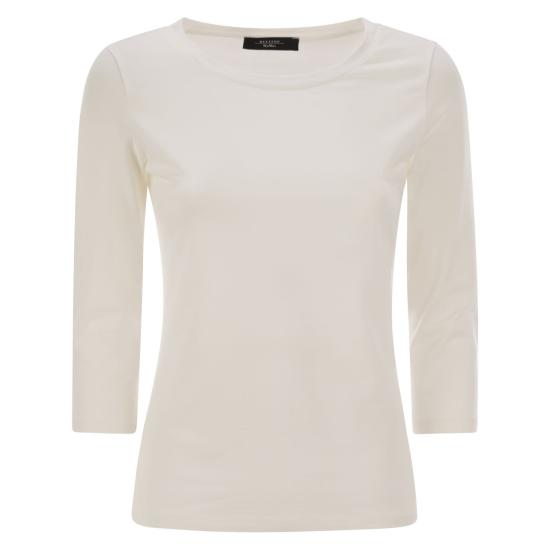 25SS 위켄드막스마라 긴팔 티셔츠 2515971021600 WHITE