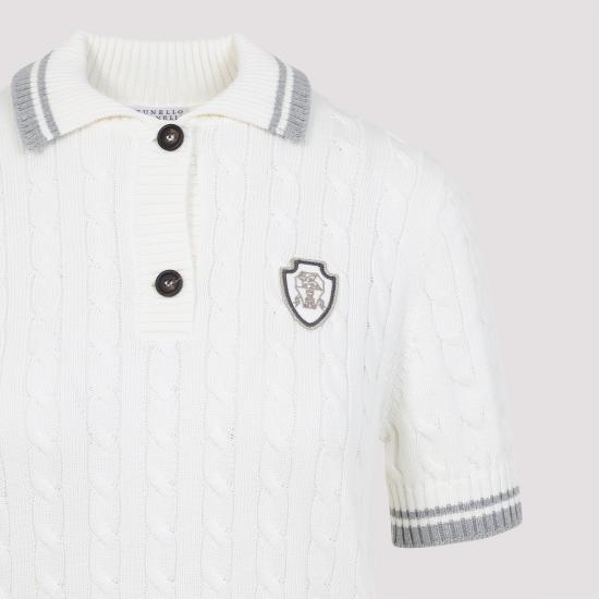 25SS 브루넬로 쿠치넬리 폴로 티셔츠 M19756505 CJ068 PANAMA - BRUNELLO CUCINELLI