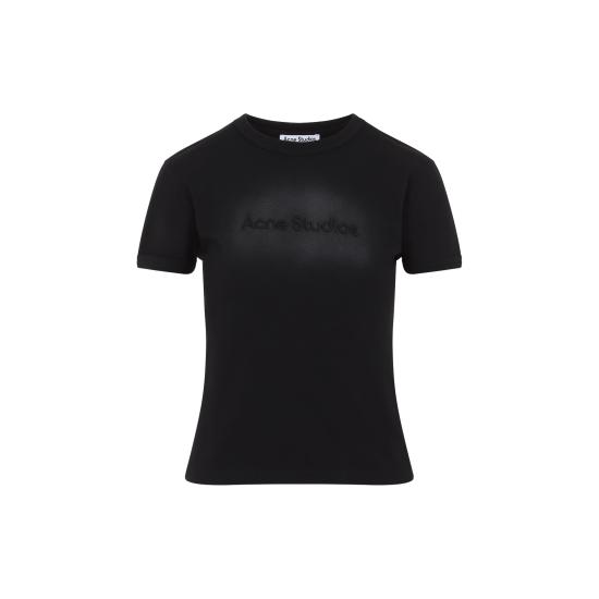 25SS 아크네 스튜디오 반팔 티셔츠 AL0457 BM0 FADED BLACK - ACNE STUDIOS