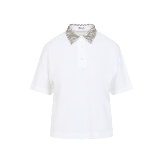 25SS 브루넬로 쿠치넬리 폴로 티셔츠 M0T63HH505 C6159 BIANCO - BRUNELLO CUCINELLI