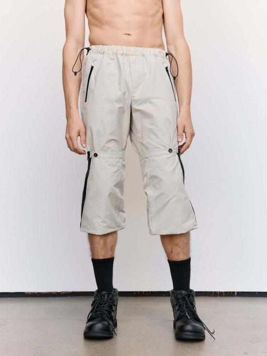  쥐알텐케이 숏팬츠 Gr10 K 더스티 화이트 왁스 코튼 필드 지퍼