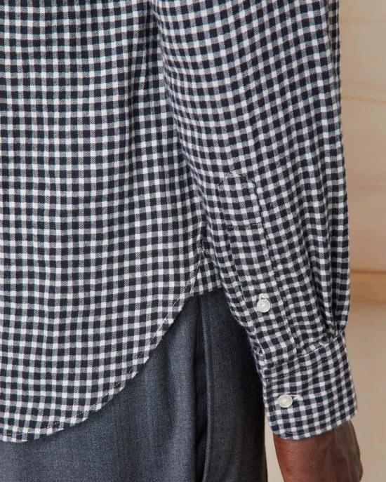  오피신 제네랄 긴팔 셔츠 립  블랙 에크루 - OFFICINE GENERALE