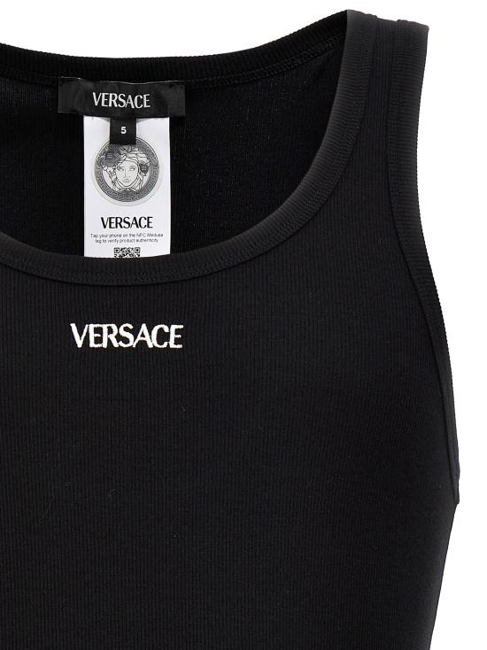 25FW 베르사체 민소매 티셔츠 10131251A094101B000 Black - VERSACE