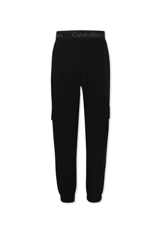 24FW [키즈] 캘빈클라인 트레이닝/조거 팬츠 IB0IB02121 BEH BLACK - CALVIN KLEIN