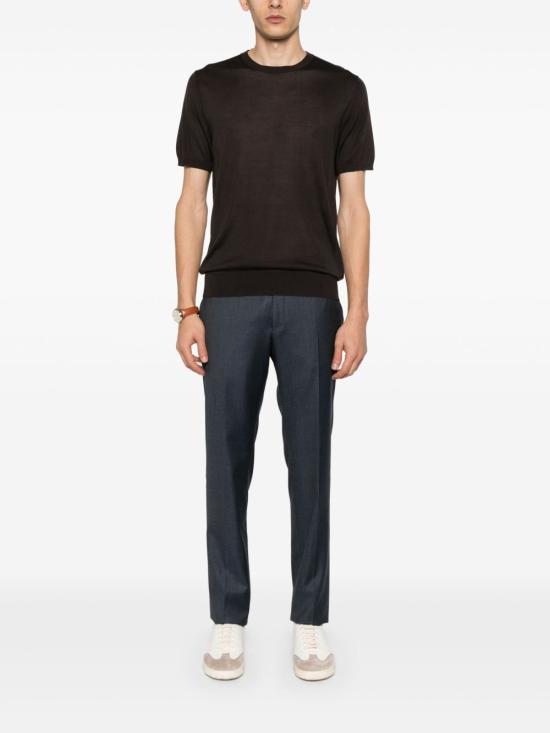 25SS 꼬르넬리아니 반팔 티셔츠 25M5402525170 030 Black - CORNELIANI