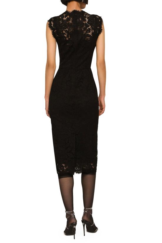 25SS 돌체앤가바나 미디 원피스 F6H0ZTHLM7L N0000 Black - DOLCE & GABBANA