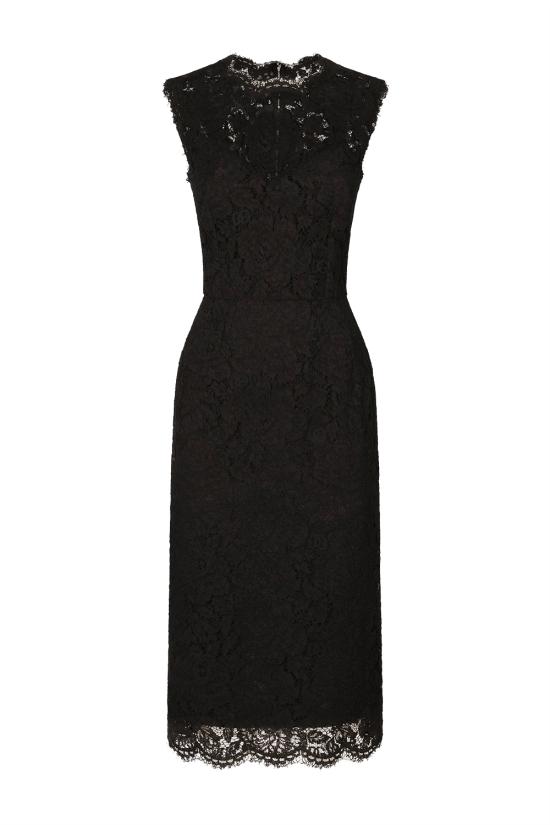 25SS 돌체앤가바나 미디 원피스 F6H0ZTHLM7L N0000 Black