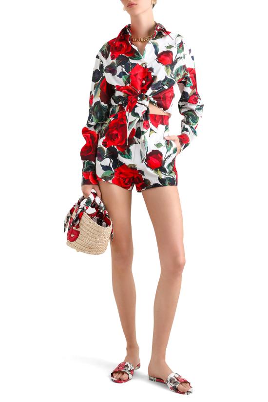 25SS 돌체앤가바나 블라우스 F5S65THS5S2 HA5KQ Rosa rossa f bco - DOLCE & GABBANA