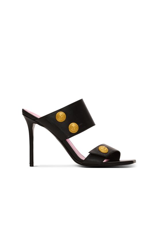 25SS 발망 뮬/슬리퍼 DN1UR007LVIT 0PA Black