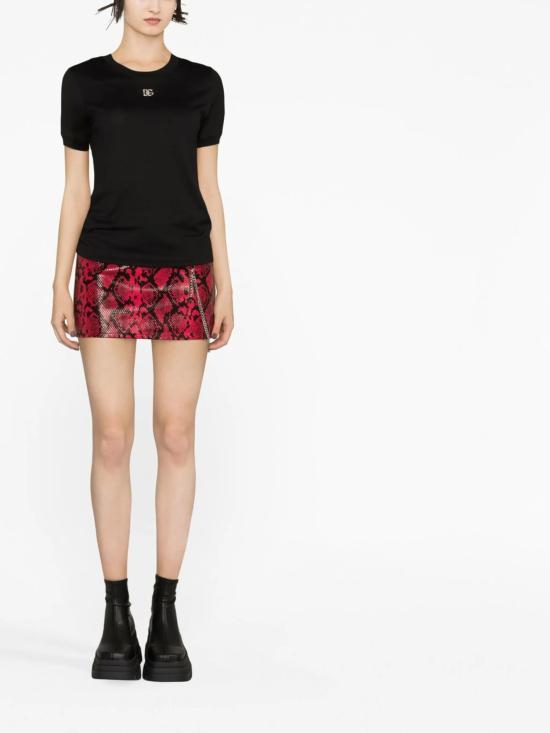 24FW 돌체앤가바나 반팔 티셔츠 F8N08ZG7B3U N0000 Black - DOLCE & GABBANA