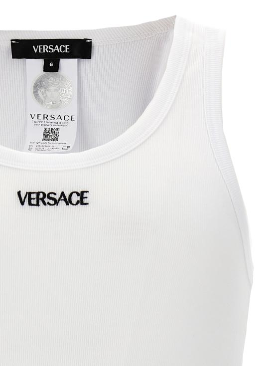 24FW 베르사체 민소매 티셔츠 10131251A094101W000 White - VERSACE