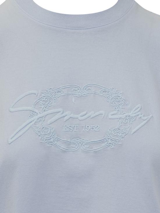 25SS 지방시 반팔 티셔츠 BW70ASGYPV 453 BLUE - GIVENCHY