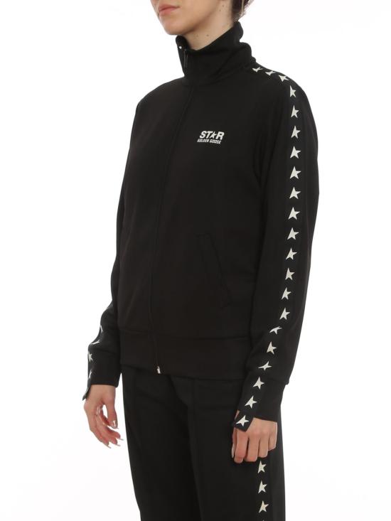  골든구스 로고 지퍼 트랙 터틀넥 GWP00875P00052080203 Black - GOLDEN GOOSE