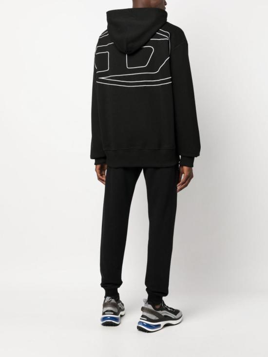  디젤 후드 티셔츠 A113040GYCJ9XX Black - DIESEL